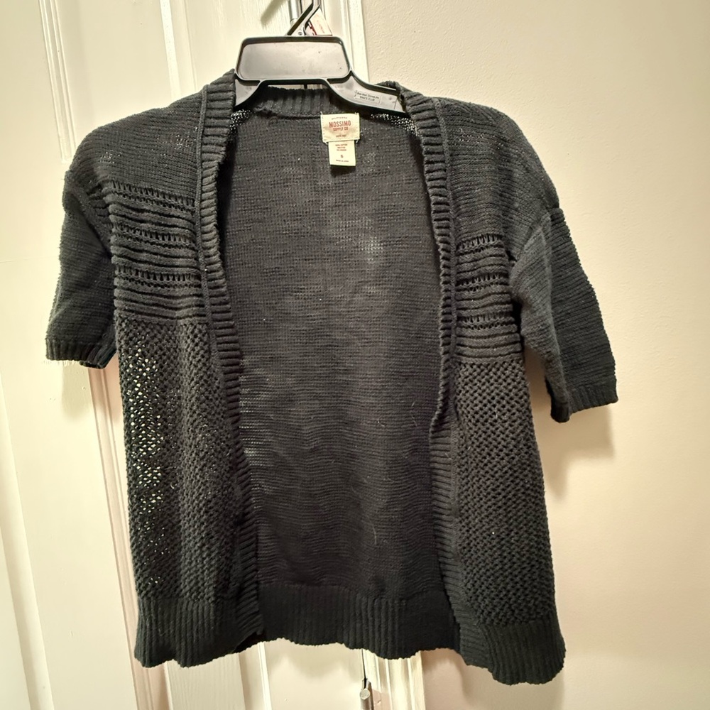 Mossimo Supply Co. Black Open-Front Cardigan